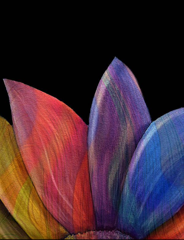 Abstract Poster featuring the digital art A Daisy's Elegance - Abstract by Ronald Mills