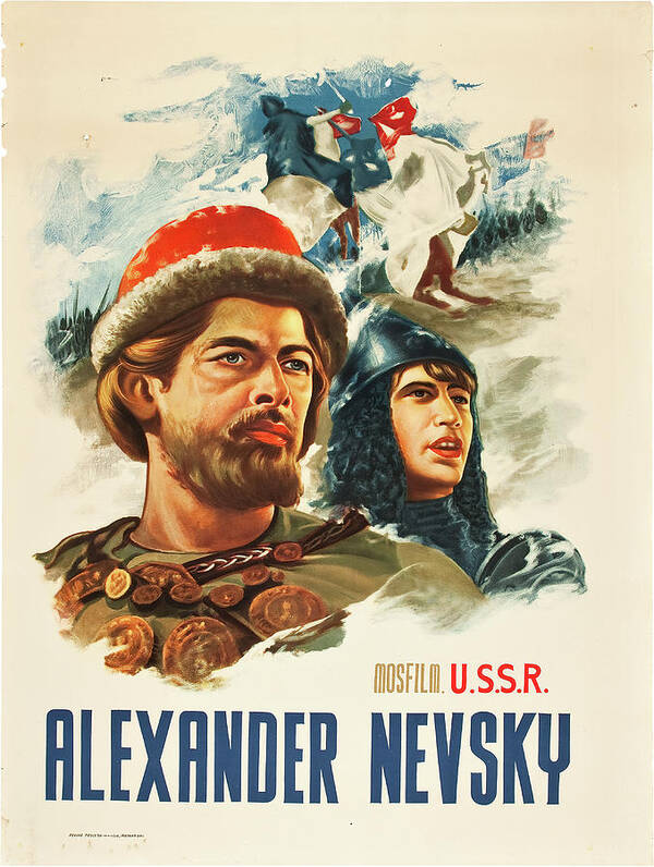 Alexander Poster featuring the mixed media ''Alexander Nevsky'', 1938 by Movie World Posters
