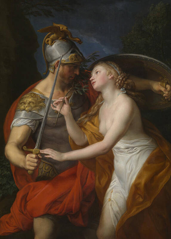 18th Century Art Poster featuring the painting Allegory of Peace and War by Pompeo Girolamo Batoni