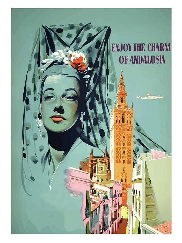 Andalusia Poster featuring the painting Andalusia, Spain by Long Shot
