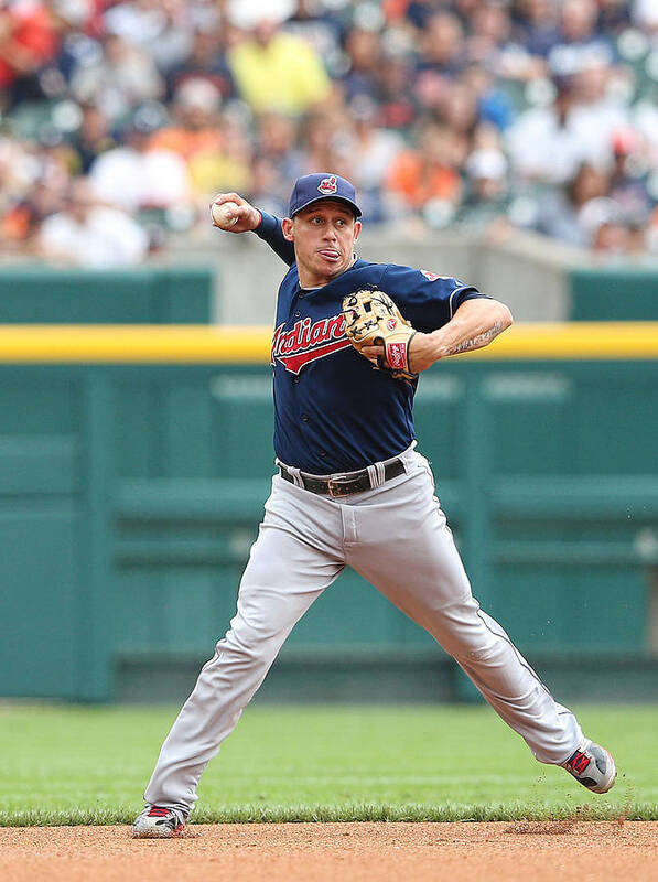 American League Baseball Poster featuring the photograph Asdrubal Cabrera and Torii Hunter by Leon Halip