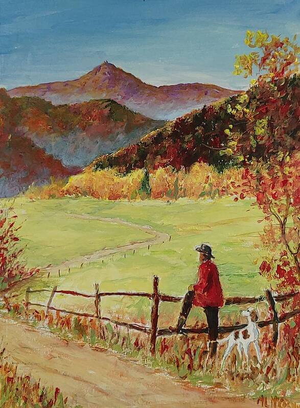 Autumn Poster featuring the painting Autumn's Best Friend by ML McCormick