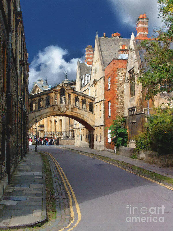 Oxford Poster featuring the photograph Bridge of Sighs Oxford University by Brian Watt