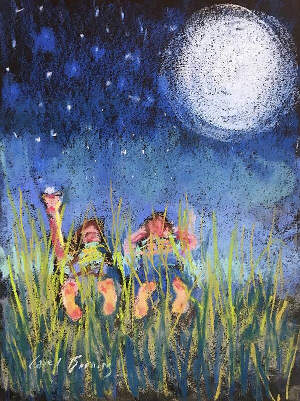  Poster featuring the painting Catching Stars by Carol Berning