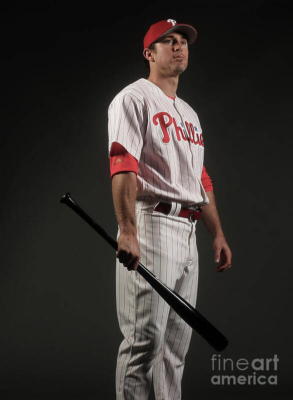 Media Day Poster featuring the photograph Chase Utley by Nick Laham