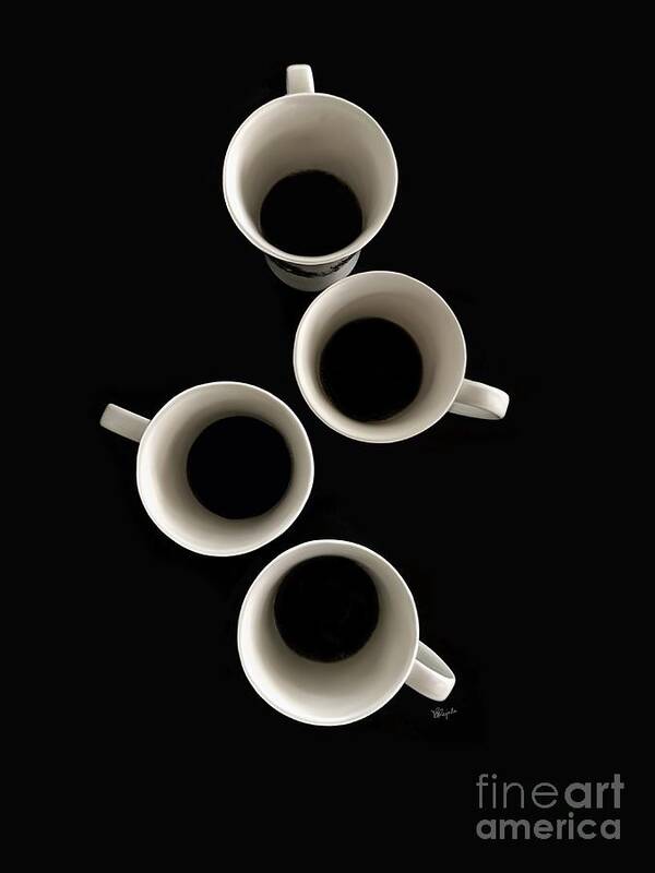 Cups Poster featuring the photograph Coffee Time 1 by Diana Rajala