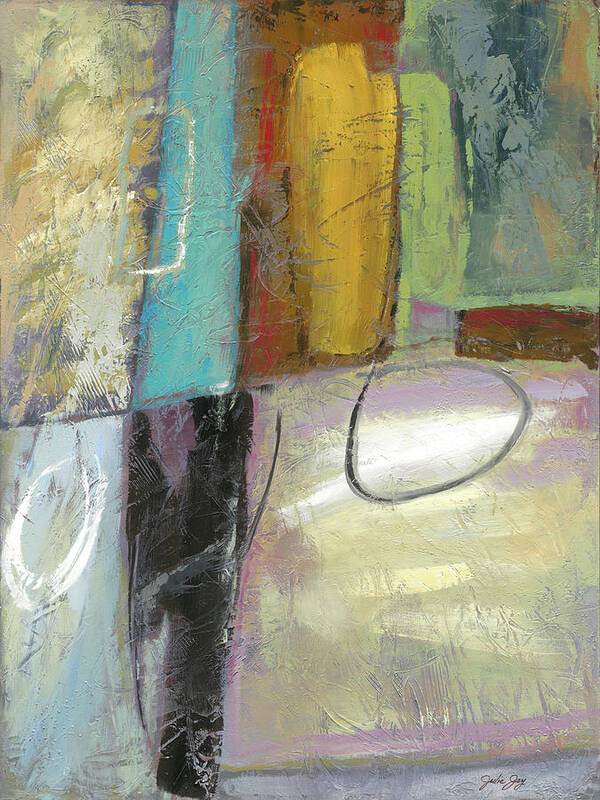 Abstract Poster featuring the painting Cool Jazz by Julie Joy