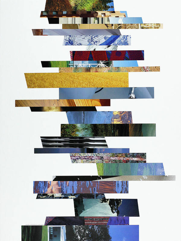 Collage Poster featuring the photograph Crosscut#123v by Robert Glover