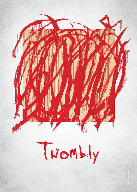 Cy Twombly Poster featuring the digital art Cy Twombly by Bo Kev