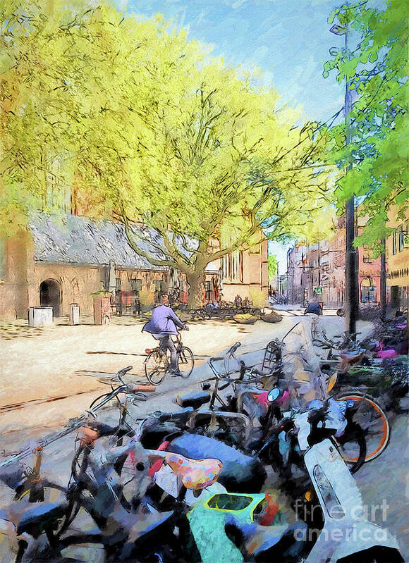 Den Haag Poster featuring the photograph Den Haag, The Hague, Street Scene, Netherlands by Philip Preston