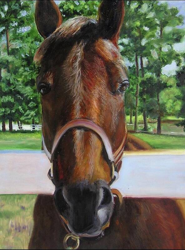 Horse Poster featuring the painting Duke by Gloria Smith