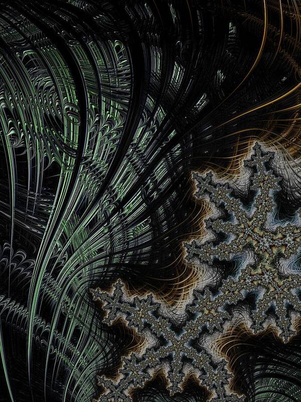 Fractal Poster featuring the digital art Eternity #3 by Mary Ann Benoit