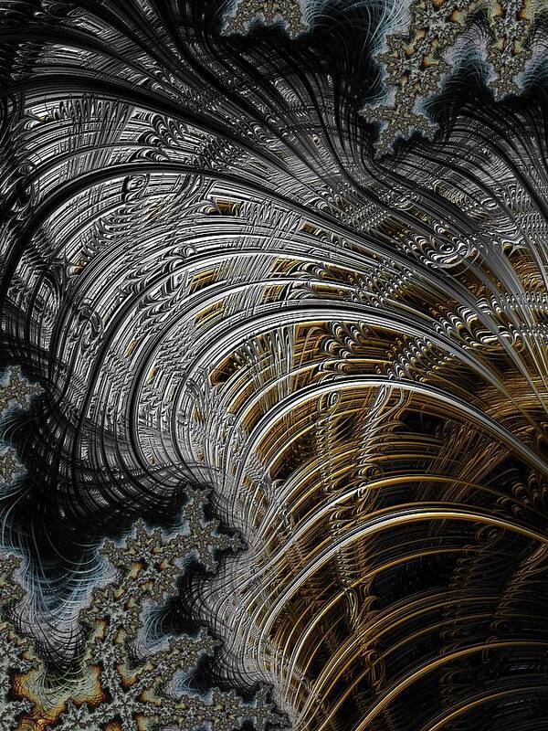 Fractal Poster featuring the digital art Eternity by Mary Ann Benoit