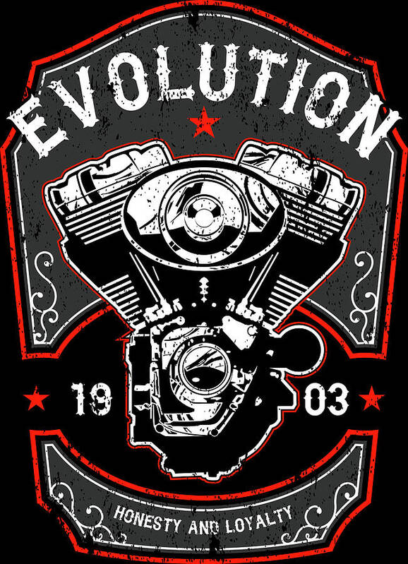 Evolution Poster featuring the digital art Evolution Engine by Long Shot