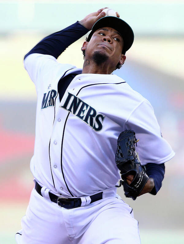 People Poster featuring the photograph Felix Hernandez by Elsa