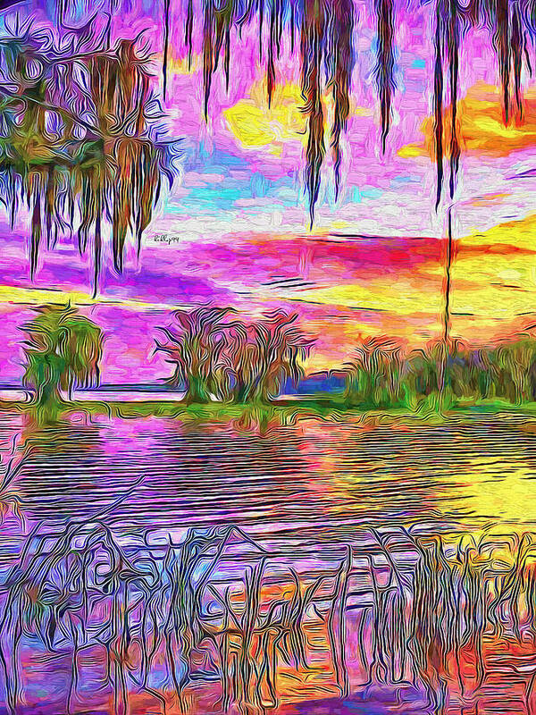 Paint Poster featuring the painting Florida by Nenad Vasic