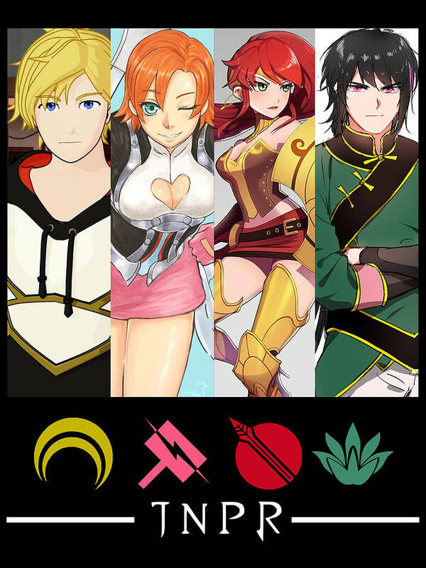 Funny RWBY Anime Team JNPR Characters Gifts For Fans Poster