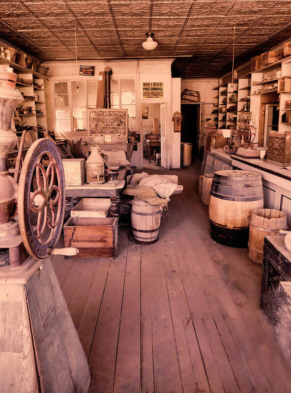 Bodie Poster featuring the photograph General Store in Bodie by Cheryl Strahl