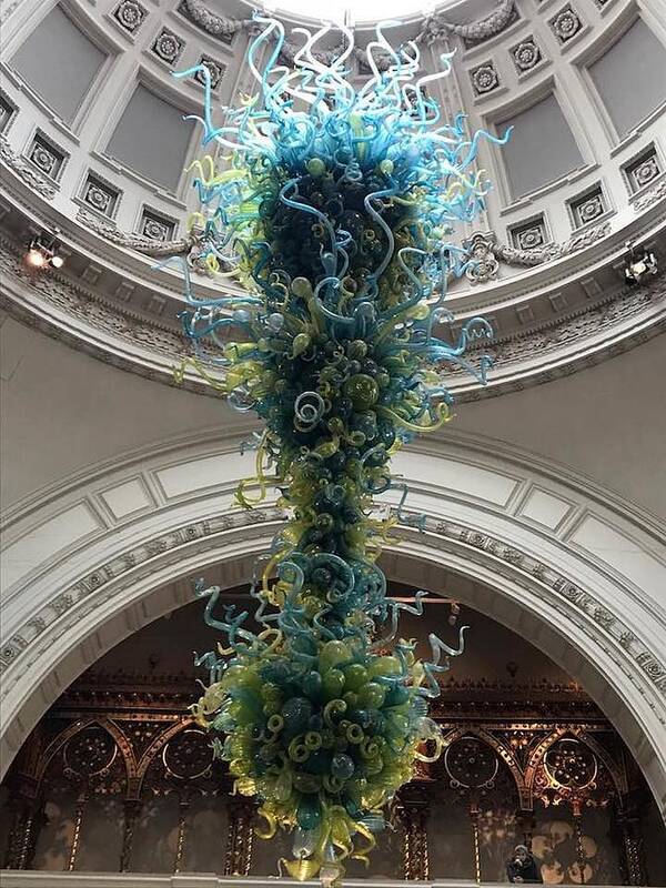 Glass Poster featuring the photograph Chihuly Comes to Life by Lee Darnell