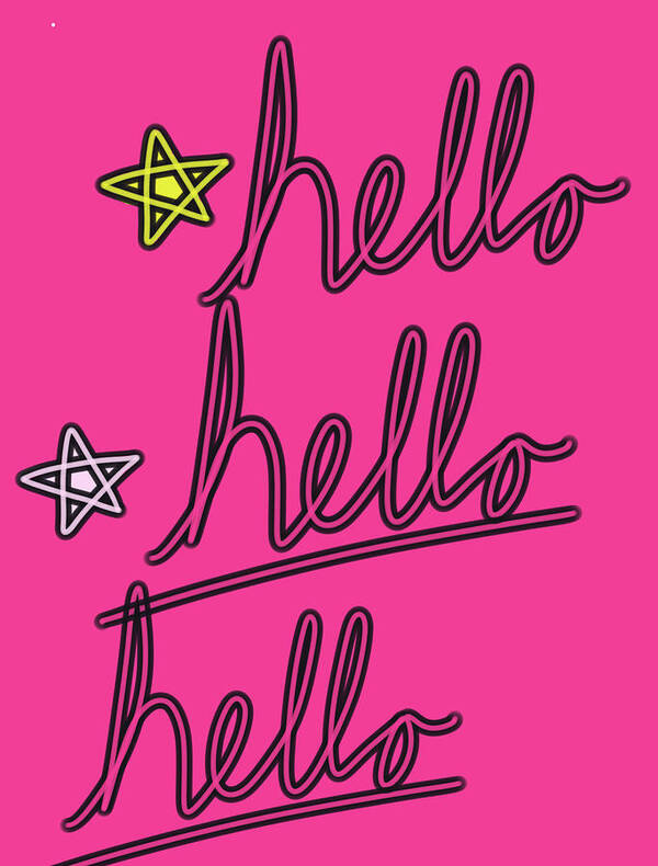 Hi Poster featuring the digital art Hello Hello Hello by Ashley Rice