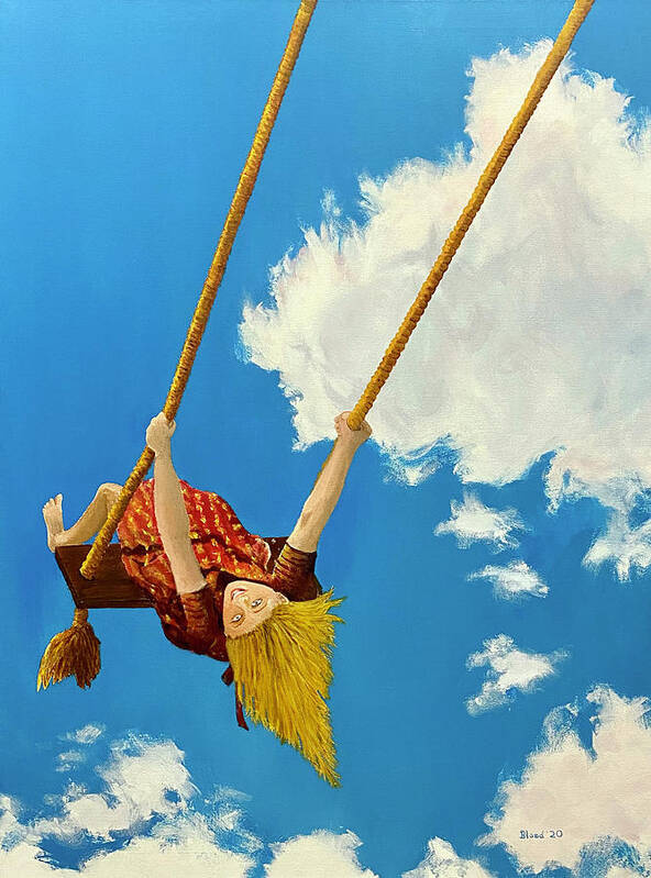 Swing Higher Poster featuring the painting Higher by Thomas Blood