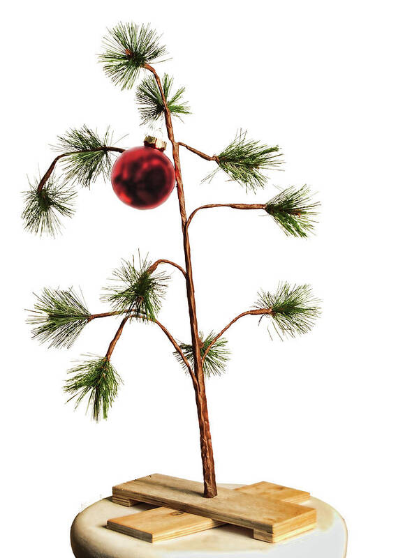 Christmas Poster featuring the digital art Hopeful Christmas Tree by Brad Barton