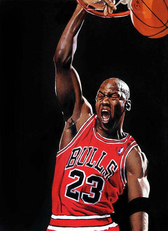 Michael Jordan Poster by Art - Pixels Merch