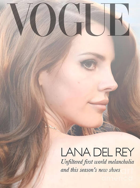 Lana Del Rey - Vogue Poster by Justin Clancy - Pixels