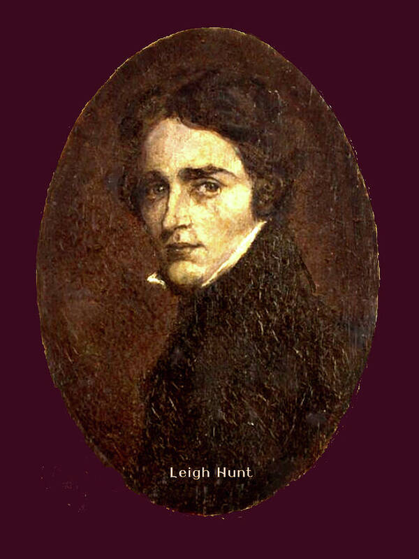Leigh Hunter Poster featuring the digital art Leigh Hunt by Asok Mukhopadhyay