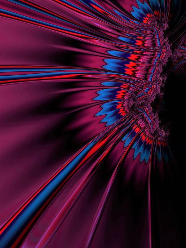 Fractal Poster featuring the digital art Manifest #2 by Mary Ann Benoit