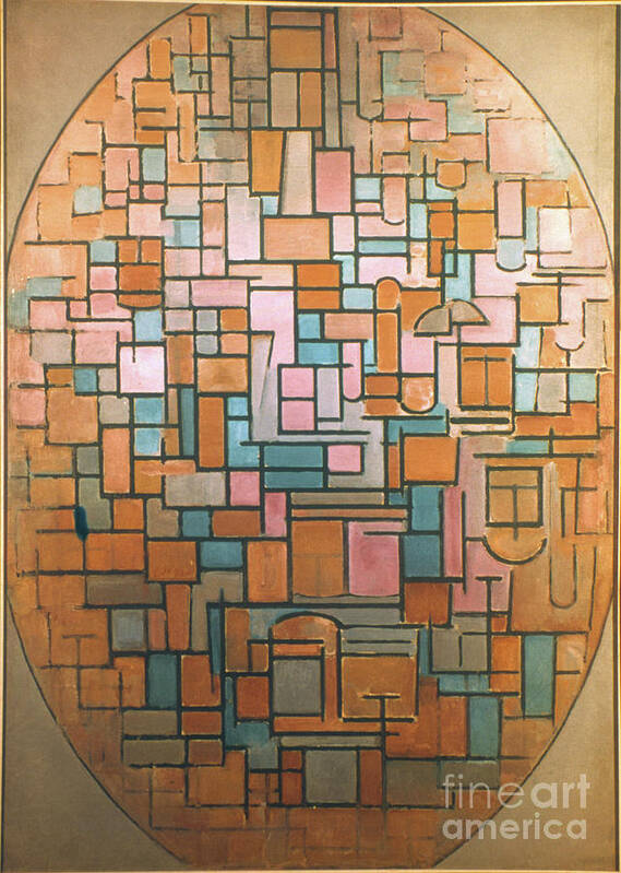 1914 Poster featuring the painting Mondrian Tableau, 1914 by Piet Mondrian