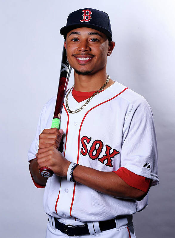 People Poster featuring the photograph Mookie Betts by Elsa