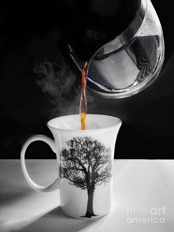 Coffee Poster featuring the photograph Morning Brew by Diana Rajala