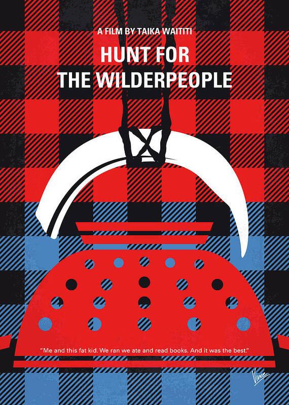 Hunt For The Wilderpeople Poster featuring the digital art No1193 My Hunt For The Wilderpeople minimal movie poster by Chungkong Art