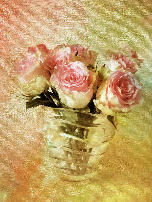 Flowers Poster featuring the photograph Painted Roses by Jessica Jenney