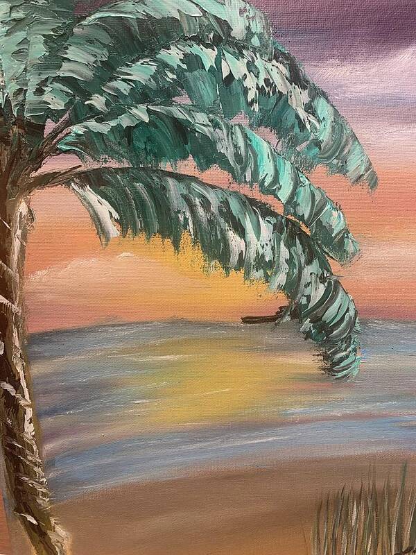 Island Poster featuring the painting Palm Calm by Lisa White