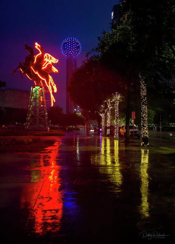 Rainy Night Poster featuring the photograph Pegasus by Debby Richards