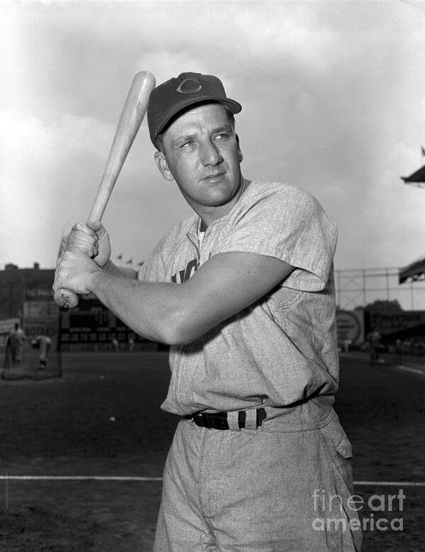 Three Quarter Length Poster featuring the photograph Ralph Kiner by Kidwiler Collection