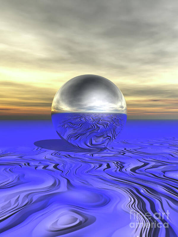 Surreal Poster featuring the digital art Reflections Around by Phil Perkins