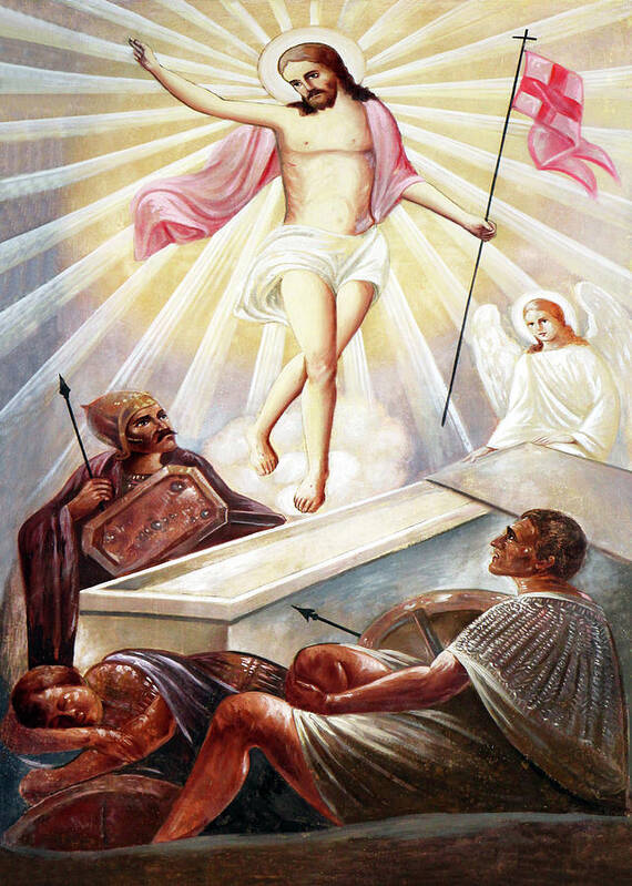 Resurrection Poster featuring the photograph Resurrection at St. Mary Church by Munir Alawi
