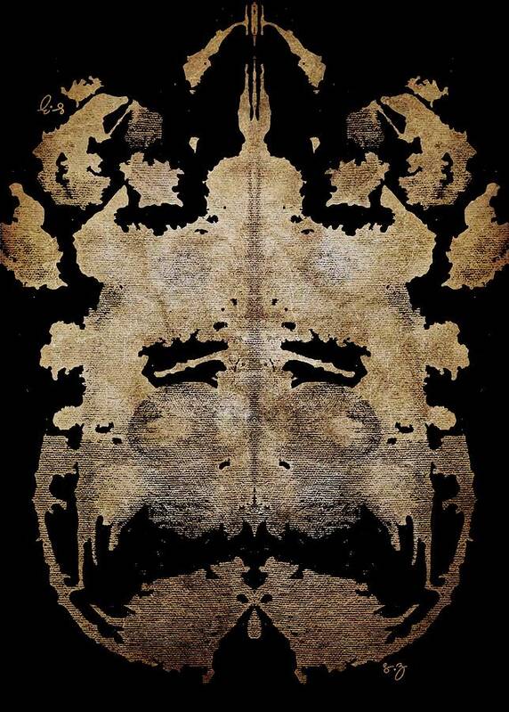 Rorschach Poster featuring the painting Royal Realty by Stephenie Zagorski