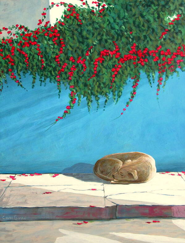  Poster featuring the painting Siesta by Chris MacClure