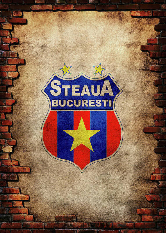 Soccer League Vintage FC Steaua Bucuresti Greeting Card