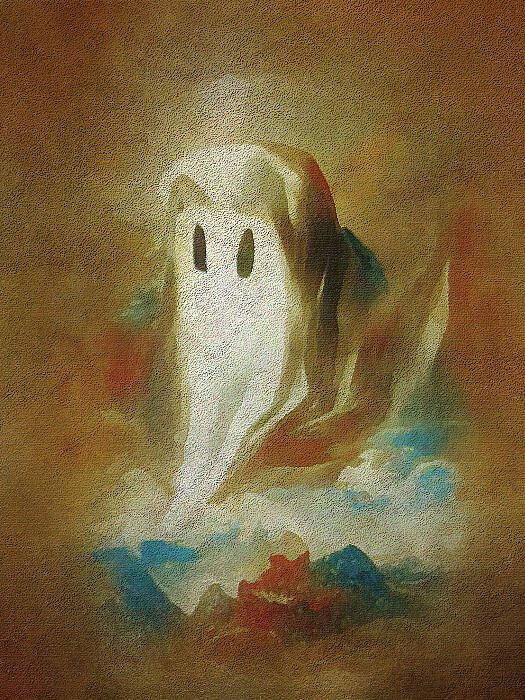 Spirit Poster featuring the digital art Spirit Ghostly Impression Artwork by Delynn Addams