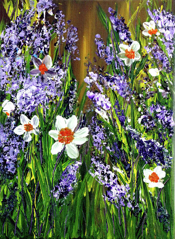 Spring Poster featuring the painting Spring Garden by Judith Rowe