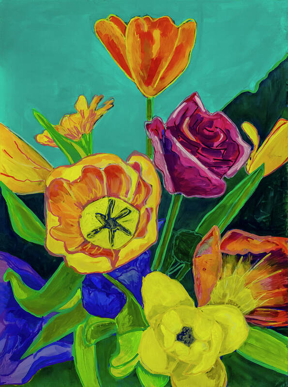 Spring Poster featuring the painting Spring Splendour by Jo-Anne Gazo-McKim