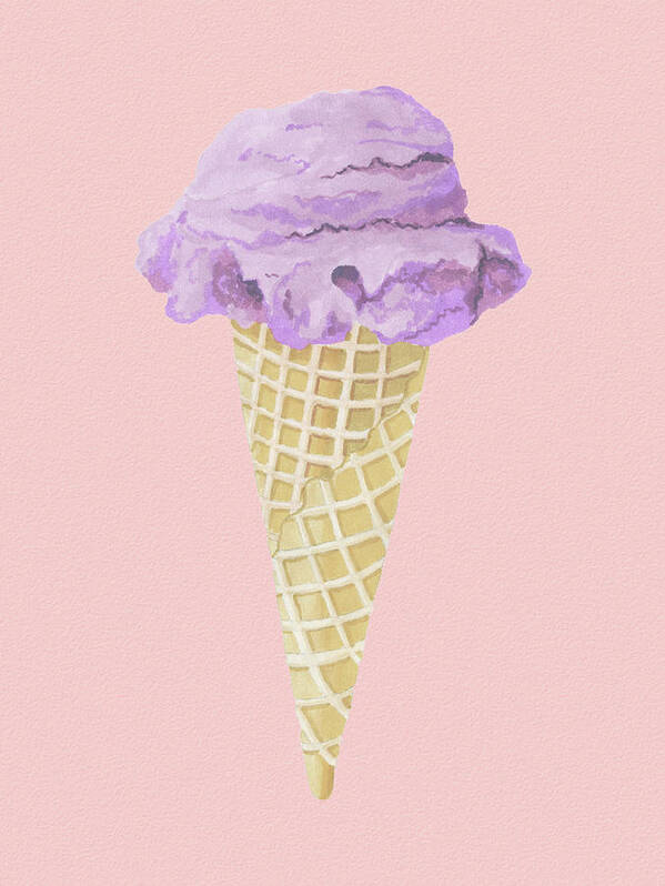 Ice Cream Poster featuring the painting Summer Lovin' Ice Cream I by Ink Well