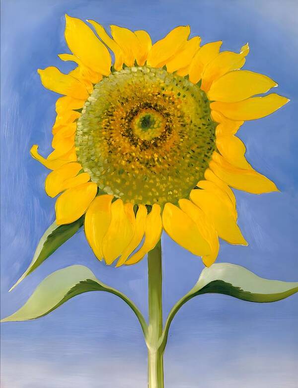 Sunflower Poster featuring the painting Sunflower by Georgia O'Keeffe