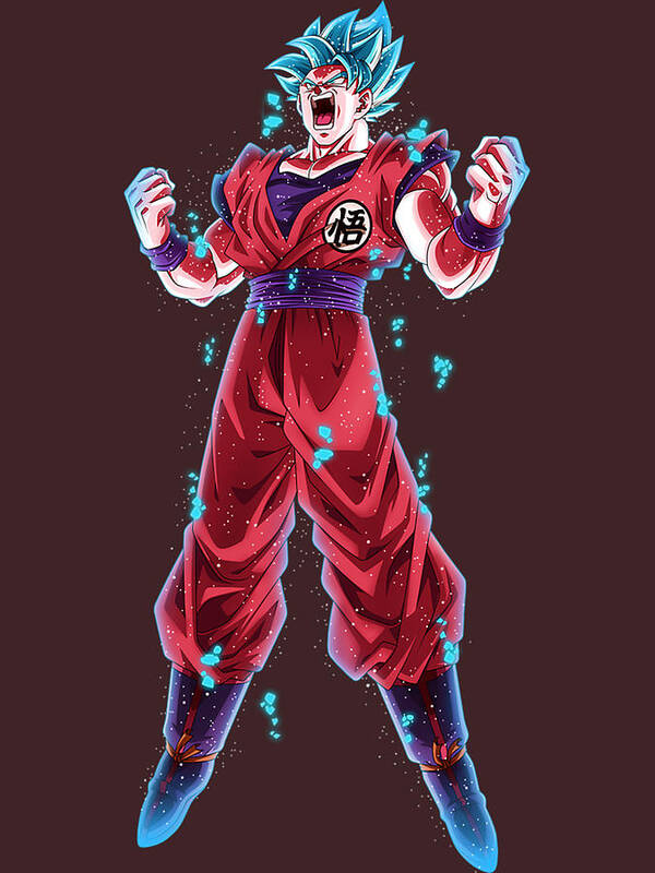 Goku ssj Blue Kaioken  Dragon ball super artwork, Dragon ball art