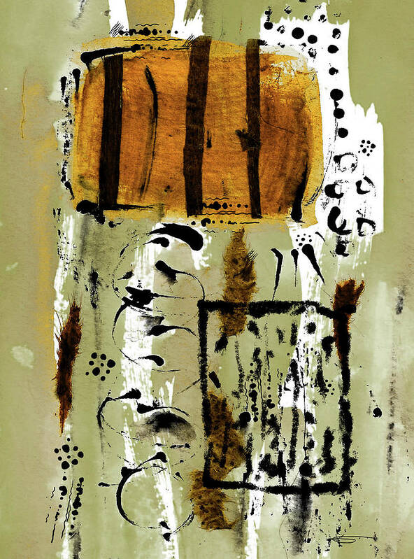 Tempo Poster featuring the mixed media Tempo by Kandy Hurley